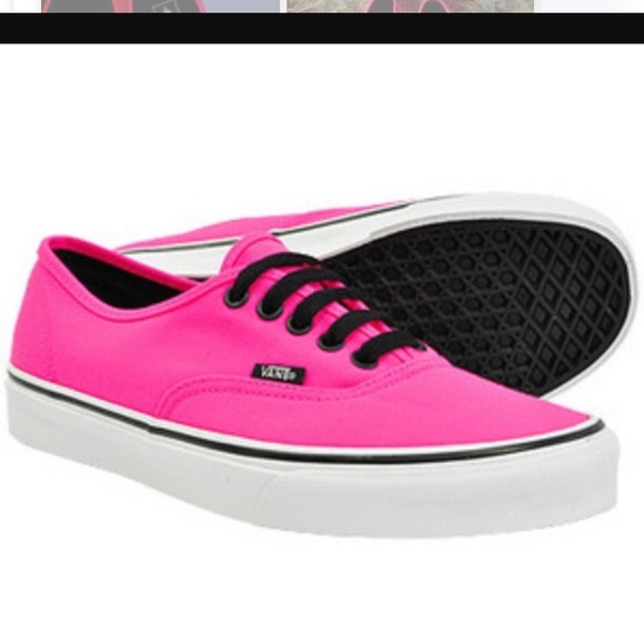 pink vans laces